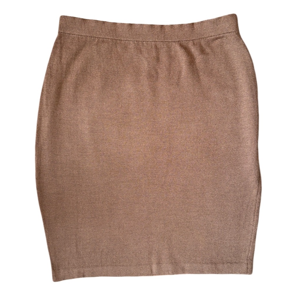 Brown St. John Collection Knit Skirt - Size 10